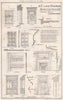 16th century woodwork illustrated from Haddon Hall. Derbyshire (2) 1875 print