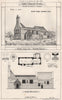 Adel Church, Yorkshire; Silver Medal. Yorkshire 1875 old antique print picture