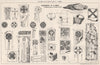 Fragments at St. Bees. Rev. Canon Knowles. Cumbria 1875 old antique print