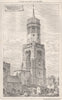 Irthlingborough Ch., Northamptonshire 1875 old antique vintage print picture