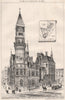Courthouse, bell tower & prison; Third Judicial District, New York 1875 print