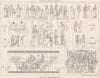 Hellenic vase paintings . Greece 1875 old antique vintage print picture