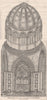 Section through Dome, New Parliament House, Berlin;  George Gilbert Scott 1875