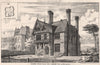 Residence, Crystal Palace Park, Sydenham; Driver & Rew, Architects 1875 print