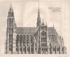 Proposed Cathedral, Westminster; Henry Clutton, Architect. London 1875 print