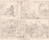 Prof. Retzsch's sketches of Macbeth. Shakespeare (2) 1875 old antique print