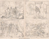 Prof. Retzsch's sketches of Macbeth. Shakespeare (3) 1875 old antique print