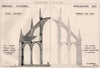 Proposed Cathedral, Manchester 1875; R.H. Carpenter, Architect 1876 old print