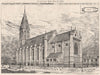Newmarket church. Lord George Sauners; John Sedding, Architect. Suffolk 1876