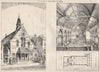 Congregational Ch., Chertsey, Surrey; John Sulman, Architect 1876 old print