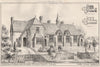 School Board Schools & residence, Tyler's Green, Buckinghamshire 1876 print