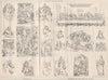 Corregio; Leonardo Da Vinci and his school . Decorative 1876 old antique print