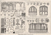 Measured sketches in France by W. Galsworthy Davie, Architect 1876 old print