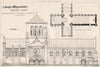 St. Mary's Abbey, Nuneaton; Clapton Rolfe, Architect. Warwickshire 1876 print