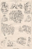 Michaelangelo. Italy 1876 old antique vintage print picture