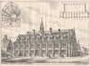 S. Francis, Xavier's College, Liverpool; H. Clutton, Architect 1876 old print
