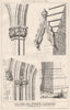 Platt Church, near Manchester 1876 old antique vintage print picture