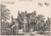 Mansion at Wandsworth Common; E.R. Robson, Architect 1876 old antique print
