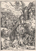The Apocalypse - Satan Bound. Religious 1876 old antique vintage print picture