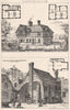 Cottages, Wolferton. St. Matthew's Mission House, Westminster 1876 old print
