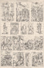 German painters of the XVth. century & Albert Durer. Germany 1876 old print