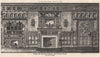 Design for the decorations of a dining room; by E.W. Poley 1876 old print