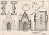 All Saints, Middleton Cheney, Northamptonshire, south porch 1876 old print