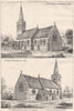 St Peter's church Repps-cum-Bastwick Norfolk; St Aldhelm Bishopstrowe Wilts 1876