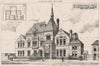 New schools (Roans charity), Greenwich; Robert Walker, Architect 1876 print