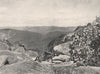 Buffalo Mountains. View from top of Dickson's Falls. Victoria, Australia. 1908