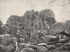 Buffalo Mountains. Eagle Point. Victoria, Australia. 1908 old antique print