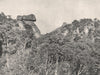 Buffalo Mountains. The Devil's Couch. Victoria, Australia. 1908 old print