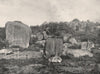 Buffalo Mountains. The Split Rocks. Victoria, Australia. 1908 old print