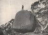 Buffalo Mountains. The Pigeon Hole Rock West End. Victoria, Australia. 1908