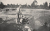 Alluvial Mining -  Cradling. Victoria, Australia. 1909 old antique print