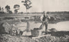 Alluvial Mining - Puddling and Tubbing. Victoria, Australia. 1909 old print