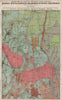 Bendigo-Huntly Campaspe Malmsbury Kyneton Trentham mines. Victoria 1909 map