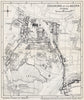 THE AGORA & environs ground plan. Athens, Greece 1967 old vintage map chart
