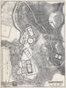 PALAEPOLI vintage ground plan, Samothrace. Greece 1967 old vintage map chart