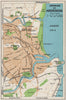 ENVIRONS OF ABERDEEN. Vintage town city map plan. Scotland 1959 old