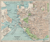 PORTSMOUTH. Vintage town city map plan. Hampshire 1957 old vintage chart
