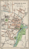 STRATFORD ON AVON. Vintage town city map plan. Warwickshire 1957 old