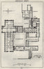 Jervaulx Abbey ground plan. Yorkshire 1957 old vintage map chart