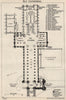 Ely cathedral floor plan. Cambridgeshire 1957 old vintage map chart