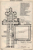 Norwich cathedral floor plan. Norfolk 1957 old vintage map chart