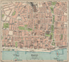 BRIGHTON. Vintage town city map plan. Sussex 1939 old vintage chart