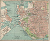 PORTSMOUTH. Vintage town city map plan. Hampshire 1939 old vintage chart