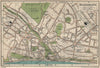 BOURNEMOUTH. Vintage town city map plan. Dorset 1939 old vintage chart