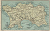 JERSEY. Vintage map plan. Channel Islands. St Helier 1939 old vintage