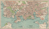 PLYMOUTH. Vintage town city map plan. Devonport Stonehouse. Devon 1939 old
